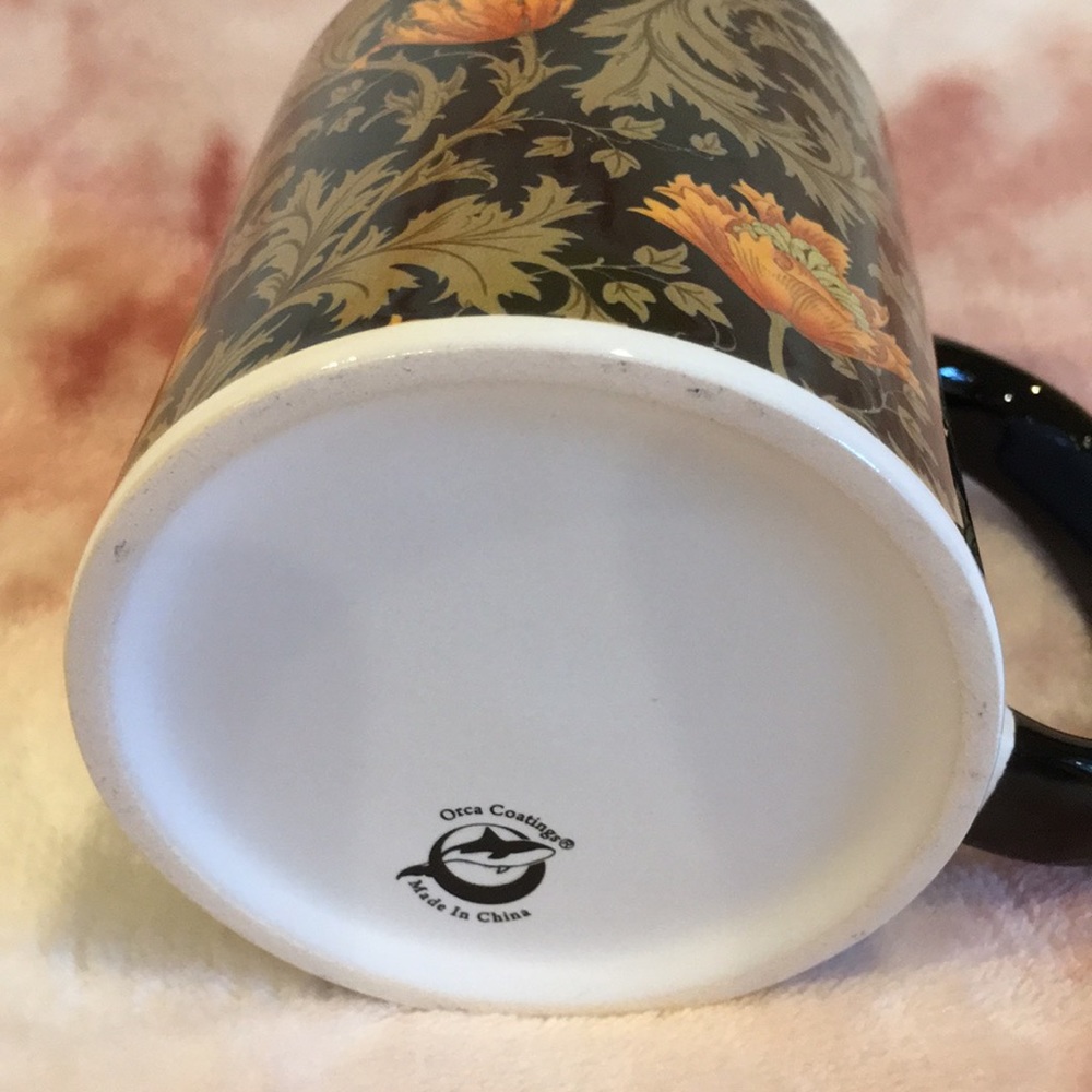 Morris & Co Asters Patterned Coffee Tea Mug, NWOT unboxed. Ceramic - Picture 6 of 7